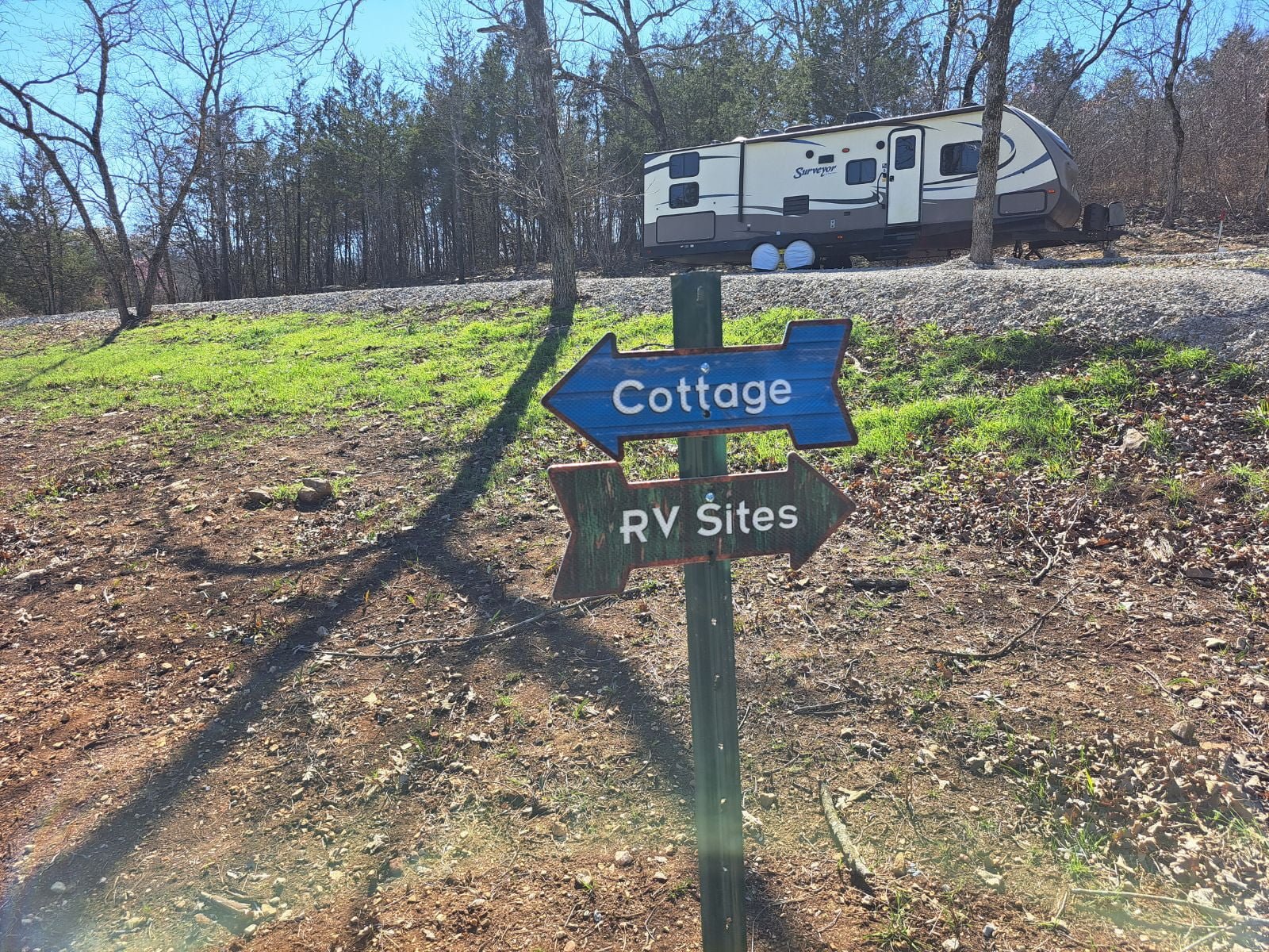 Cottage RV Sites sign